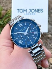 NSTJ.1.1153.04 Tom Jones Celik Renk Atmaz Kordon İç Fonksiyonları Aktif 3Atm Su Geçirmez Kol Saati thumbnail 11