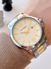 800411F06SB Pierre Cardin Çelik Kordon Erkek Kol Saati 30 Mt Su Gecirmez Kaplan Gözü Bileklik Hdyli thumbnail 1