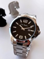 800411F01I Pierre Cardin Çelik Kordon Erkek Kol Saati 30 Mt Su Gecirmez + Doğal Taş Bileklik Hediye - 4