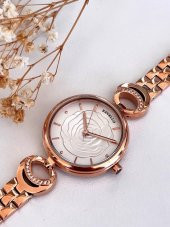 RES-1448.F Bronz Kaplama Bayan Kol Saati 2 Yıl Garantili Özel Seri Kararma Renk Atma Yapmaz thumbnail 3