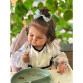 Mama Önlüğü Bebek Önlüğü Oyun Önlüğü Faaliyet önlüğü Mavi Fil Desenli 1 - 4 Yaş - 2