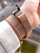 NS.891.291 Tom Jones Çelik Kordon Renk Atmaz 30 Mt Su Geçirmez Kadın Kol Saati - 3