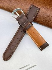 Nstime Hakiki Deri Anti Allergic 18mm Kahverengi Saat Kordonu thumbnail 2