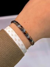 NS.EKB.44 Unisex Ok Seri Spor Yeni Tasarım Makrome Örgülü Ayarlanabilir Bileklik - 1