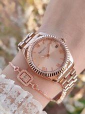 BLKT.2.244 Ferrucci Kadın Kol Saat 30 Mt Suya Dayanıklı Çelik Kordon Kararmaz Renk Atmaz+Bileklik thumbnail 1