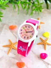 V091P.SL Q&Q Silikon Kordonlu 10 Atm Su Geçirmez Unisex Çocuk Kol Saati - 1