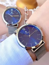 BLKT.2.620 Pierre Cardin Bay ve Bayan Çiftlere Özel Çelik Kordon Çift Kol Saati 30 Mt Su Gecirmez thumbnail 1