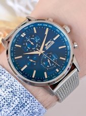 BLKT.2.692 Çelik Kordon (Kararma Renk Atma Yapmaz) Multi Fonksiyon 5 Atm Su Geçirmez Kol Saati - 1