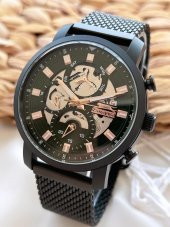 BLKT.2.702 Çelik Kordon Yeşil Kadran Kararmaz Renk Atmaz Yapmaz Fonksiyonları Aktif Erkek Kol Saati thumbnail 2