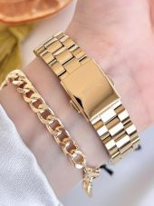 BLKT.2.704 Slazenger 30 Mt Suya Dayanıklı Bileklik Hediyeli Kadın Kol Saati thumbnail 4