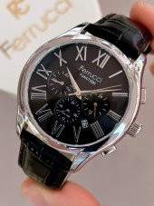 BLKT.2.748Ferrucci Tüm Fonksiyonları Aktif 30mt Suya Dayanıklı Deri Kordonlu Erkek Kol Saati - 2