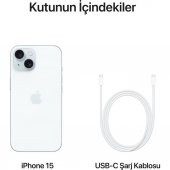 Apple iPhone 15 128GB Mavi (Apple Türkiye Garantili) - 4