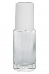 5 ml Boş Parfüm Esans Şişesi Roll on Cam – Beyaz Kapak Takım 20 Adet - 3