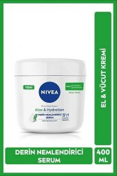 Nıvea El Vücut Bakım Kremi Aloe & Hydration Kavanoz 400 Ml - 1