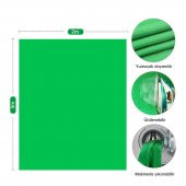 Cazipshop Youtube çekimleri için 2x3m Greenbox Yeşil Fon ve Fon Standı - 5