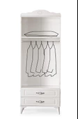 Sahra 2 Kapılı 2 Çekmeceli Gardrop Elbise Dolabı 80x48x210cm - 2