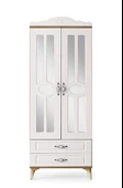 Sahra 2 Kapılı 2 Çekmeceli Gardrop Elbise Dolabı 80x48x210cm - 3