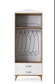Sahra 2 Kapılı 2 Çekmeceli Gardrop Elbise Dolabı 80x48x210cm - 4