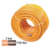 Baco BC-8-100-3 İlaçlama Hortumu 100 m 8 Ml 3 Kat Sarı - 1