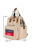 TommyBaby Soft Anne Bebek Bakım Sırt Çantası Termal Biberonlu Bebek Arabası Askı Aparatlı - 5