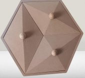 Hobi Adn 90251 Piramit Kutu Dekoratif Ahşap MDF HAM CNC Kesim El Yapım - 2
