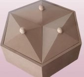 Hobi Adn 90251 Piramit Kutu Dekoratif Ahşap MDF HAM CNC Kesim El Yapım - 6