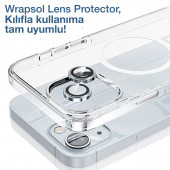 iPhone 15 Mavi Kamera Lens Koruyucu Kolay Uygulama Aparatlı - 1