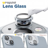 iPhone 15 Mavi Kamera Lens Koruyucu Kolay Uygulama Aparatlı - 2