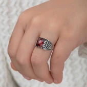 Gümüş Kırmızı Zirkon Taşlı Çocuk Erkek Yüzük  SL5299 thumbnail 9