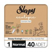 Sleepy Ecologic premium Plus Günlük Ped Normal 40 Adet Ped - 1