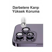 iPhone 15 Plus Pembe Kamera Lens Koruyucu Kolay Uygulama Aparatlı - 5