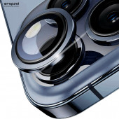iPhone 15 Pro Kamera Lens Koruyucu Mavi Titanyum Kolay Uygulama Aparatlı thumbnail 4