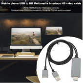 Tüm Telefon ve Tabletler için Hdmı Tv Görüntü ve Ses Aktarım Kablosu - 5