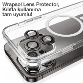 iPhone 15 Pro Max Kamera Lens Koruyucu Siyah Titanyum Kolay Uygulama Aparatlı - 2