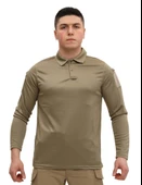 Single Sword Polo Yaka Uzun Kol Taktik T-Shirt - 1