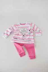 Kız Bebek 3'lü Pijama Takımı - 1