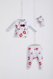 Kız Bebek 3'lü Pijama Takımı - 1