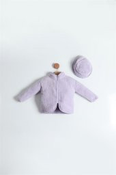 Kız  Çocuk Peluş Hırka Lila - 1