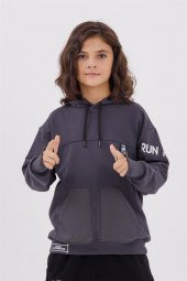Run Erkek Çocuk Sweat Füme - 1