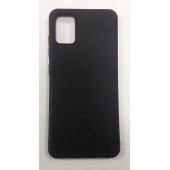Samsung Galaxy A51 Ruber Case Yumusak Slikon Kilif Siyah - 1