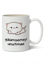 Gülümsemeyi Unutmaa Baskılı Kupa Bardak Baskılı Kahve Kupa Bardak - 1