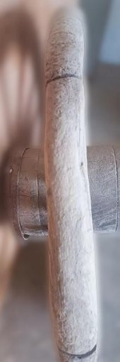 Hobi ADN 90253 dekoratif At ve Öküz Arabası Tekeri Bahçe Aksesuarı Ahşap El yapım - 1