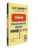Tasarı Türkçe Cümlede Analitik Video Ders Notları 3 - 1