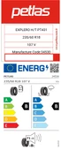 Petlas 235/60 R18 107V Explero PT431 H/T Reinf. Yaz Lastiği Üretim Tarihi 2021 - 4
