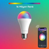 Bilicra Mood Akıllı Ampül - 2li Set - 16 Milyon Renk Seçeneği & WiFi üzerinden kontrol - 3