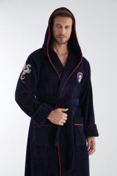 DRAGON Nakış Triga Bukle  Bambu Cotton Erkek Bornoz - 1