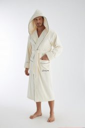 RACİNG SPEED Nakış Triga Bukle  Bambu Cotton Erkek Bornoz thumbnail 3