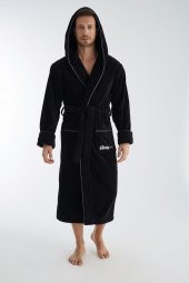 RACİNG SPEED Nakış Triga Bukle  Bambu Cotton Erkek Bornoz thumbnail 8