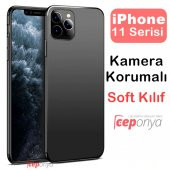 iPhone 11 Pro Kamera Korumalı Kaliteli Soft Silikon Kılıf - 1
