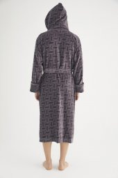 Jakarlı %100 Cotton Erkek Bornozu - 10